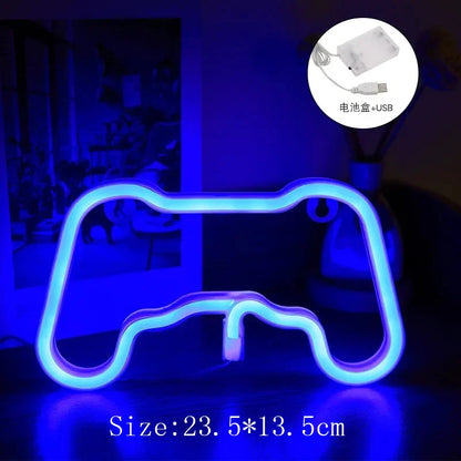 Lampe Néon LED Gaming Playstation – Décoration Murale RGB USB Chambre Gamer Bar Setup