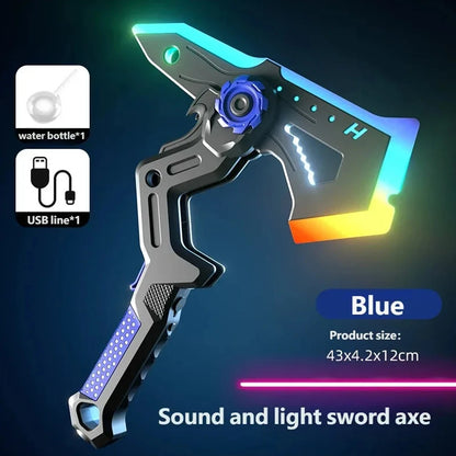Hache LED Transformable avec Effets Lumineux – Jouet Cosplay Futuriste Rechargeable