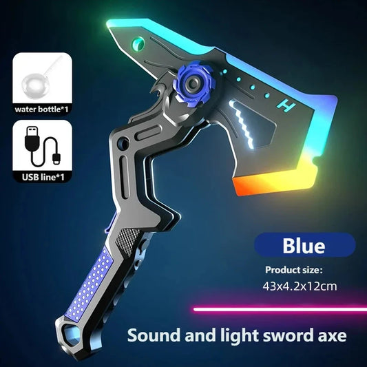Hache LED Transformable avec Effets Lumineux – Jouet Cosplay Futuriste Rechargeable