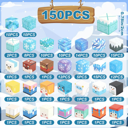 Blocs Magnétiques Univers Glacé – 150 Pièces