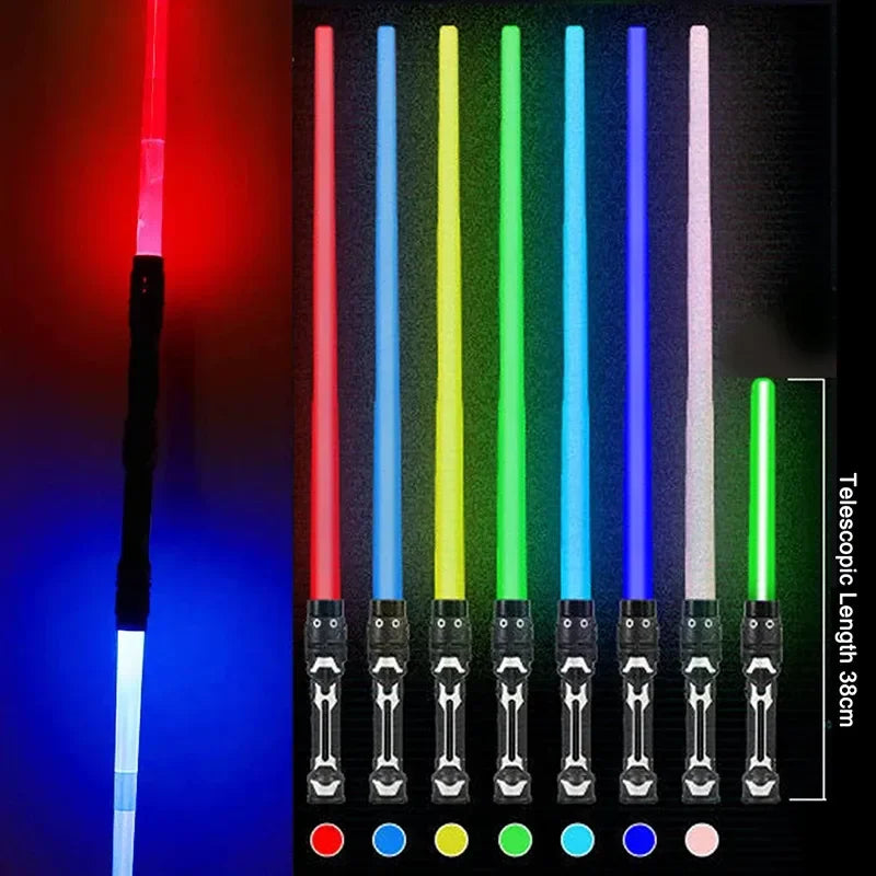 Sabre Laser LED Rétractable RGB avec Sons