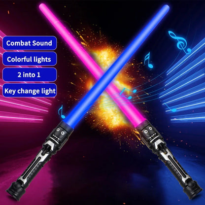 Sabre Laser LED Rétractable RGB avec Sons