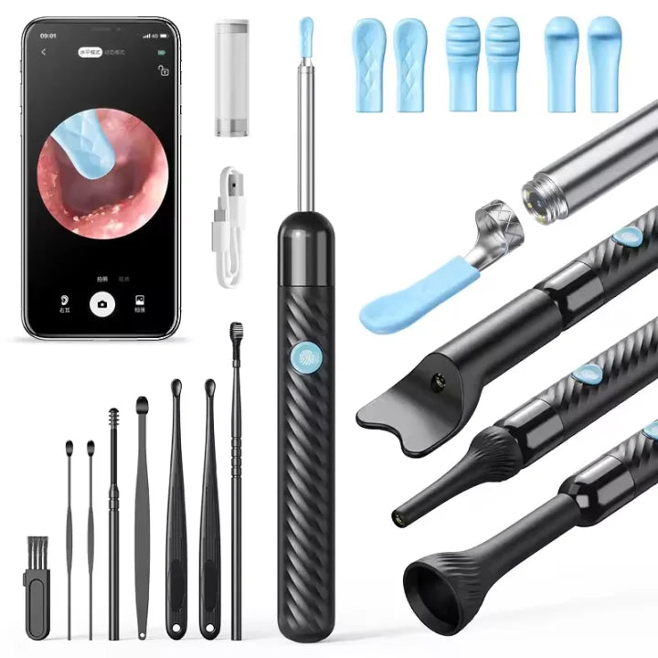 Nettoyeur d'Oreille avec Caméra 1080P