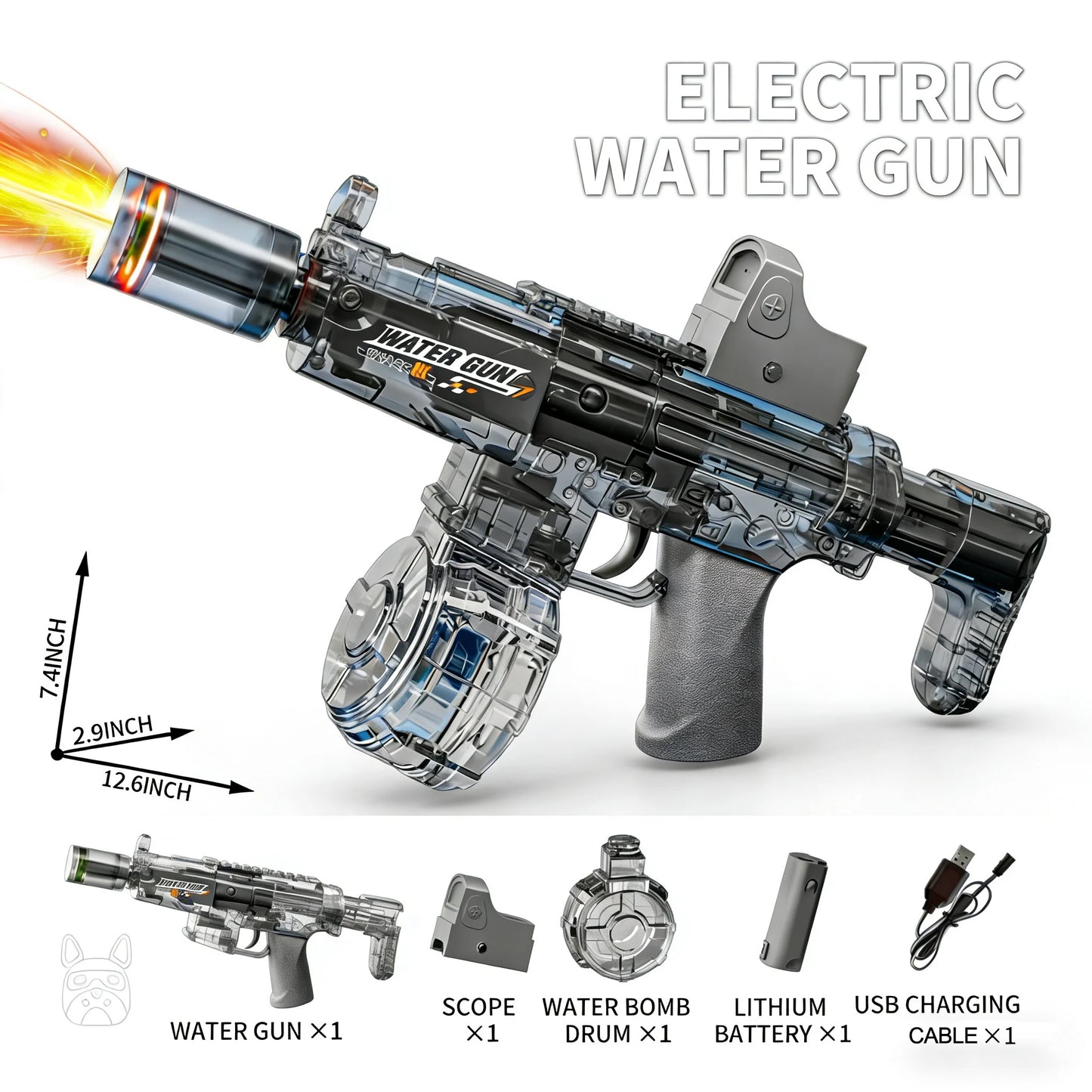 Pistolet à Eau Électrique Automatique
