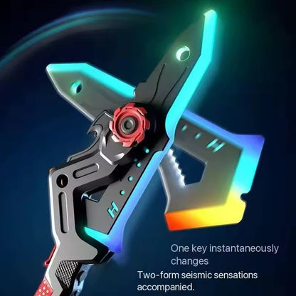 Hache LED Transformable avec Effets Lumineux – Jouet Cosplay Futuriste Rechargeable