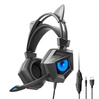 Casque Gaming RGB avec Micro – Casque Filaire PS4 PS5 Xbox PC LED Anti-Bruit