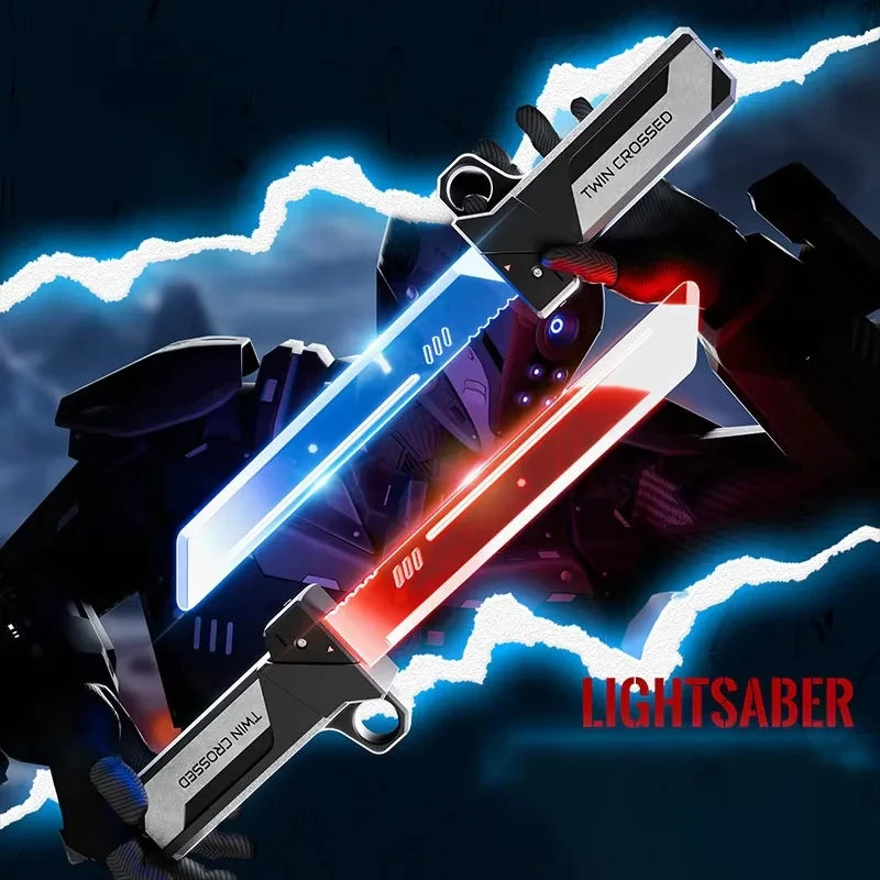 Hache LED Transformable avec Effets Lumineux – Jouet Cosplay Futuriste Rechargeable
