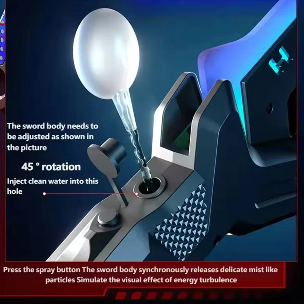 Hache LED Transformable avec Effets Lumineux – Jouet Cosplay Futuriste Rechargeable