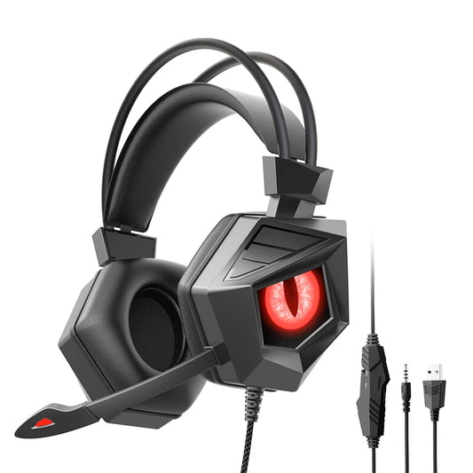 Casque Gaming RGB avec Micro – Casque Filaire PS4 PS5 Xbox PC LED Anti-Bruit